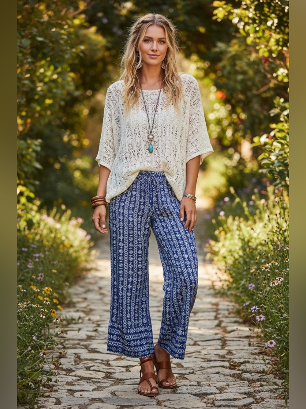 Boho lounging pants‎